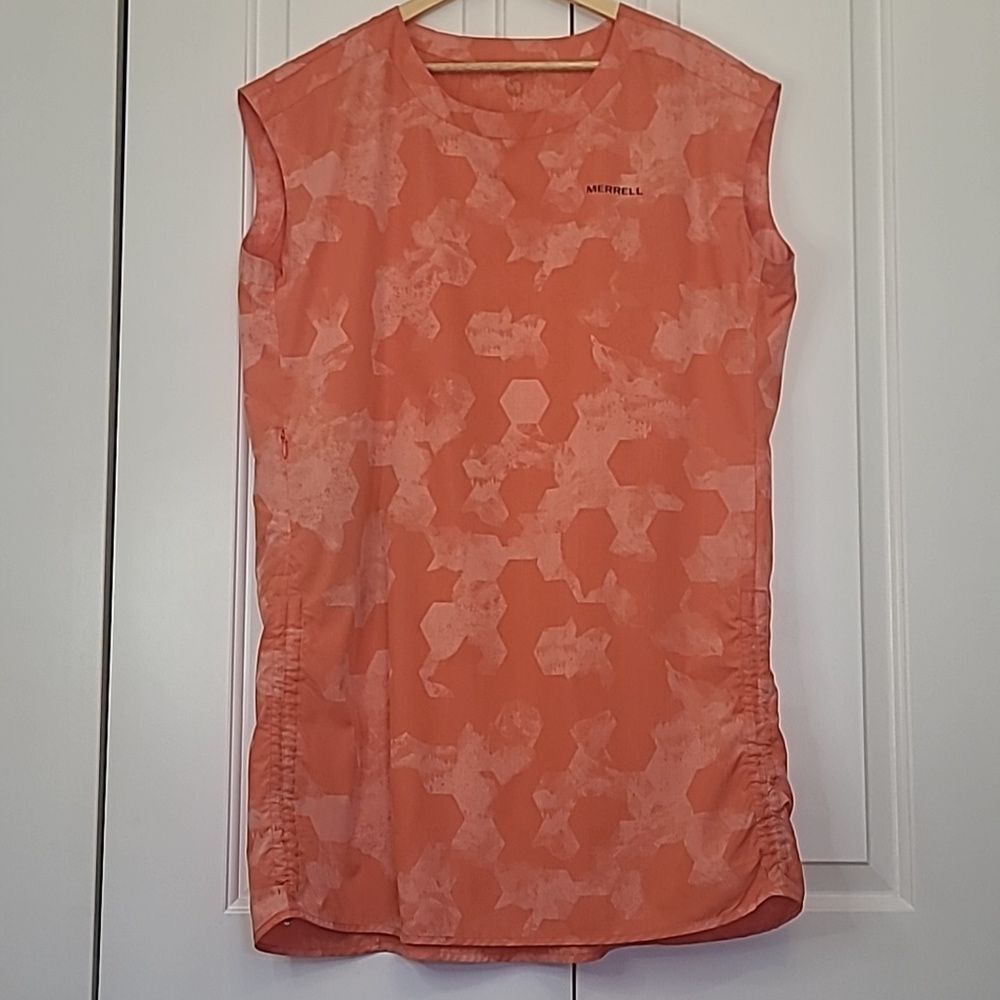 Merrell Hydro Hiking Dress Goldfish Orange Performance Quick Dry UPF 50 Size L